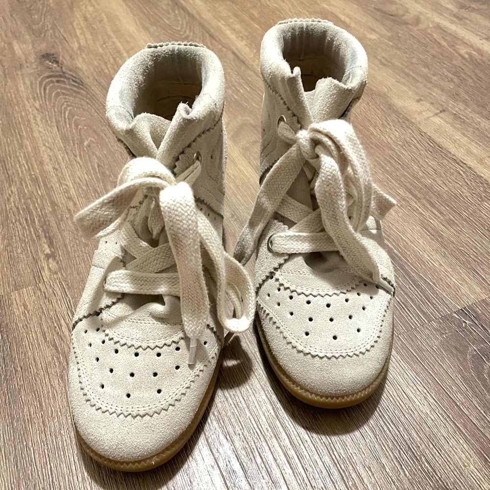 Isabel Marant Suede Sneakers, Size: 6, Color: Taupe